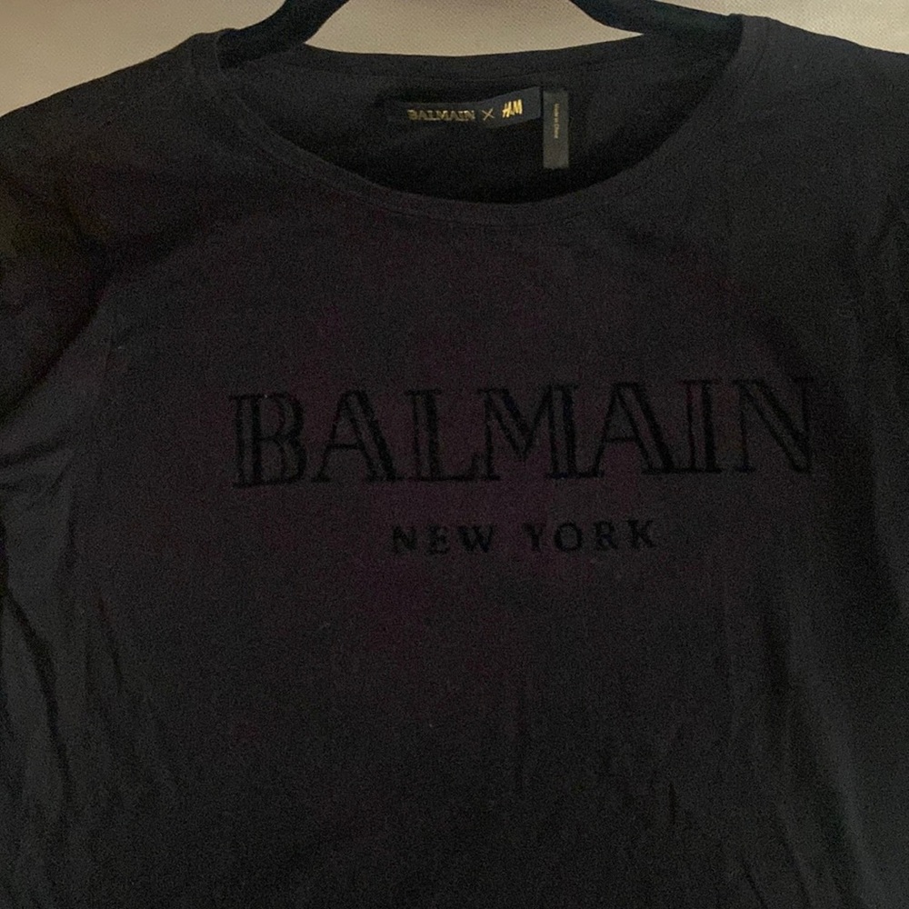 Balmain x HM black tshirt